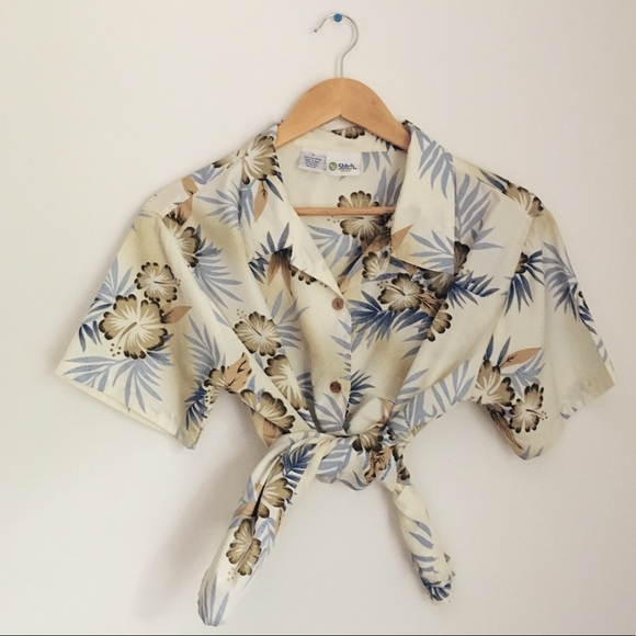 Vintage Tops - SOLD Aloha Floral Top